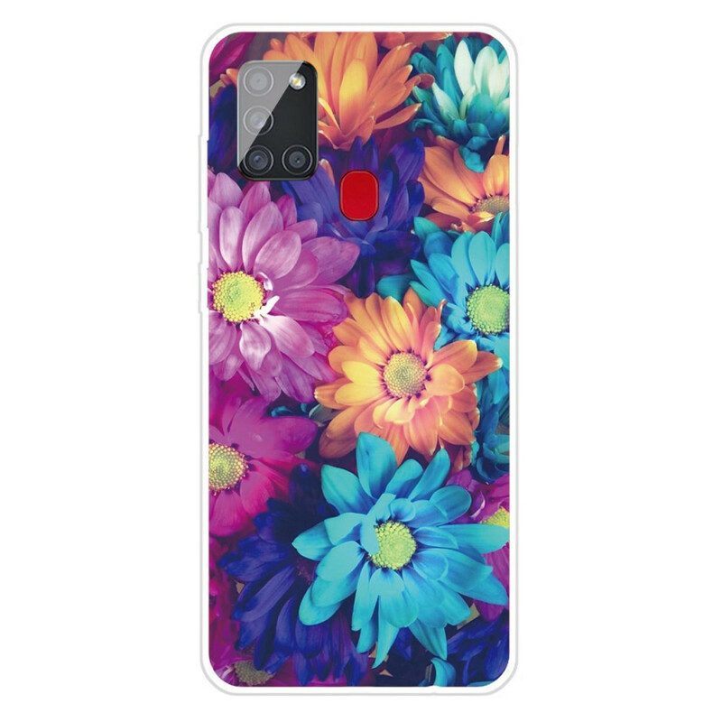 Handyhülle Für Samsung Galaxy A21s Flexible Blumen