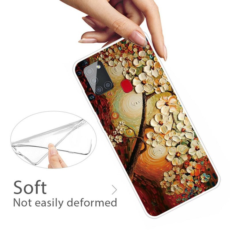 Handyhülle Für Samsung Galaxy A21s Flexible Blumen