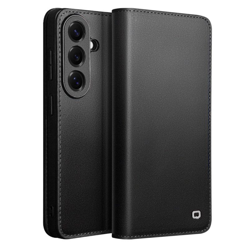 Flip Case Samsung Galaxy S26 Handyhülle Qialino Geldbörse Aus Mattem Leder