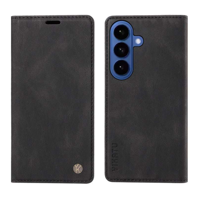 Flip Case Samsung Galaxy S26 Handyhülle Yikatu Wildlederoptik