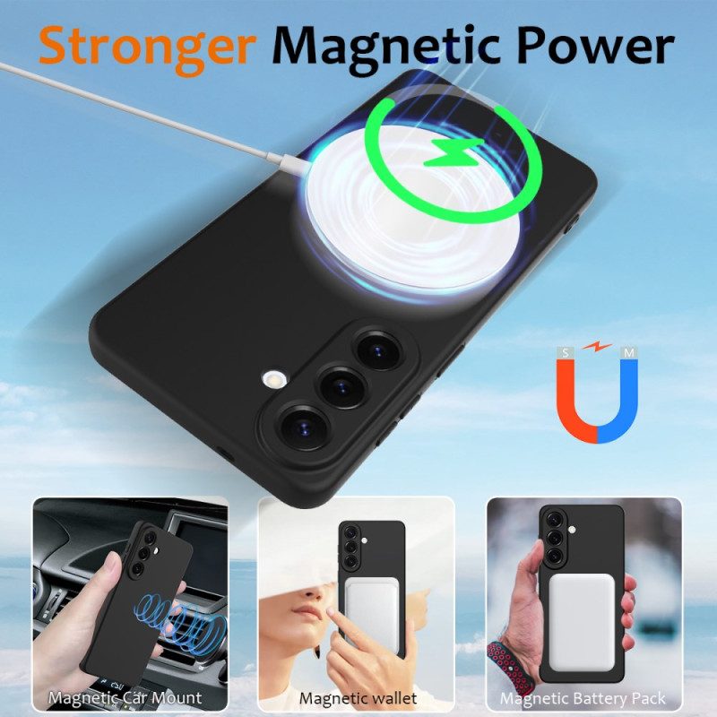 Hülle Für Samsung Galaxy S26 Magnetische Geldbörse Aus Flüssigsilikon