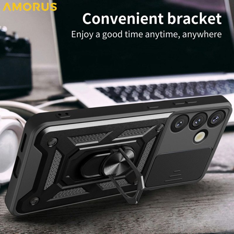 Hülle Samsung Galaxy S26 Aufstellfuß Und Verschiebbare Kameraabdeckung