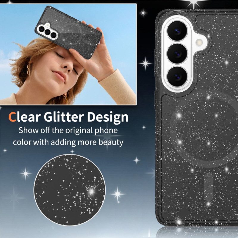 Hülle Samsung Galaxy S26 Glitzernde Magnetische Geldbörse