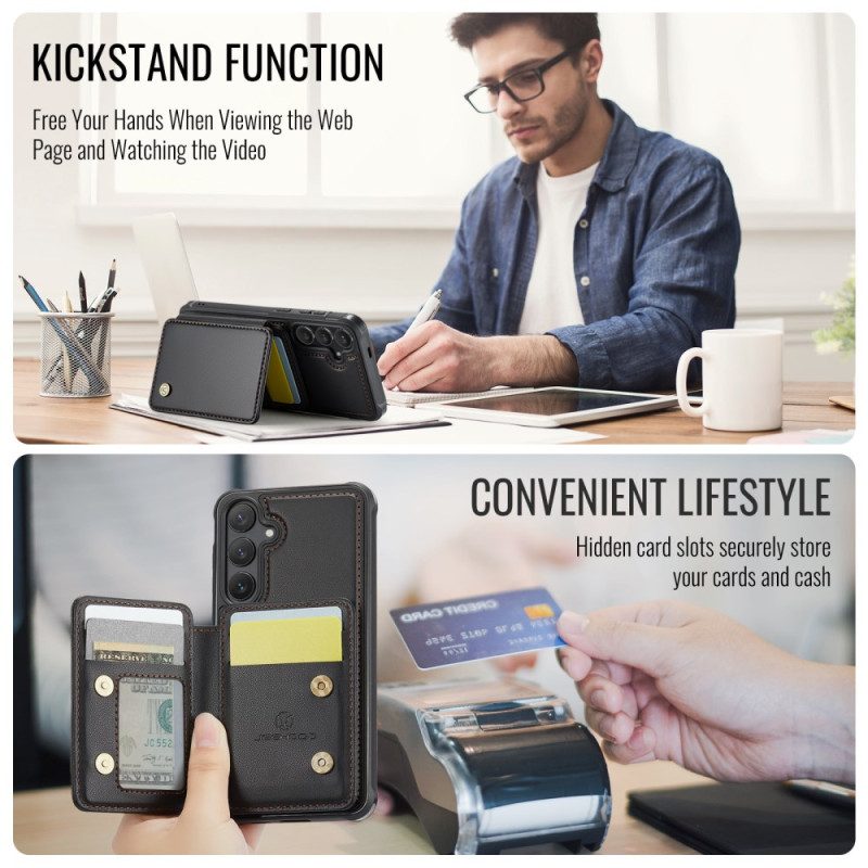 Hülle Samsung Galaxy S26 Jeehood Magnetischer Kartenhalter