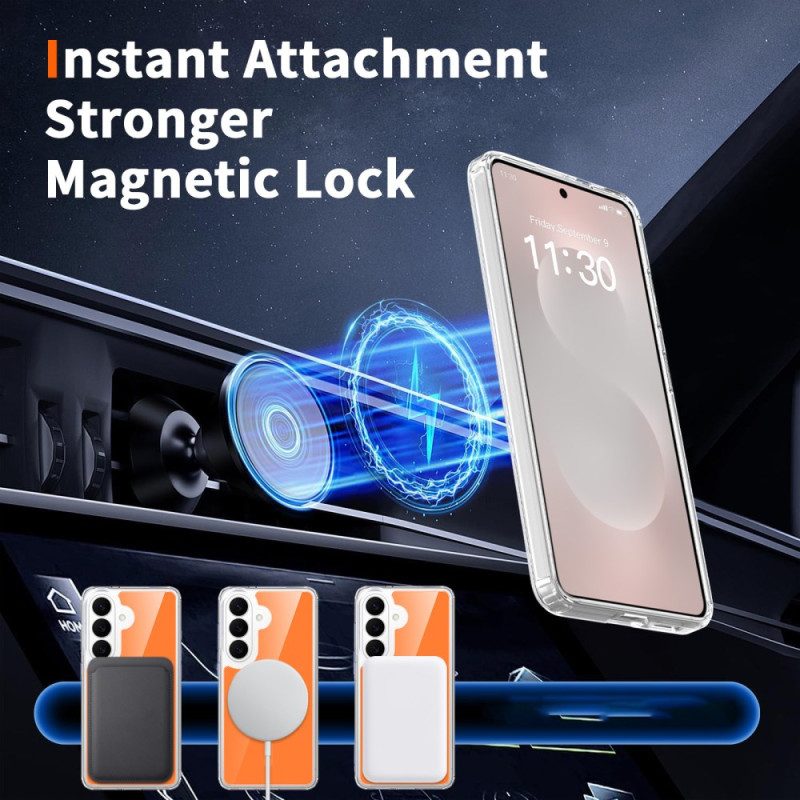 Hülle Samsung Galaxy S26 Magnetisch Mit Stoßfestem Gehärtetem Glas