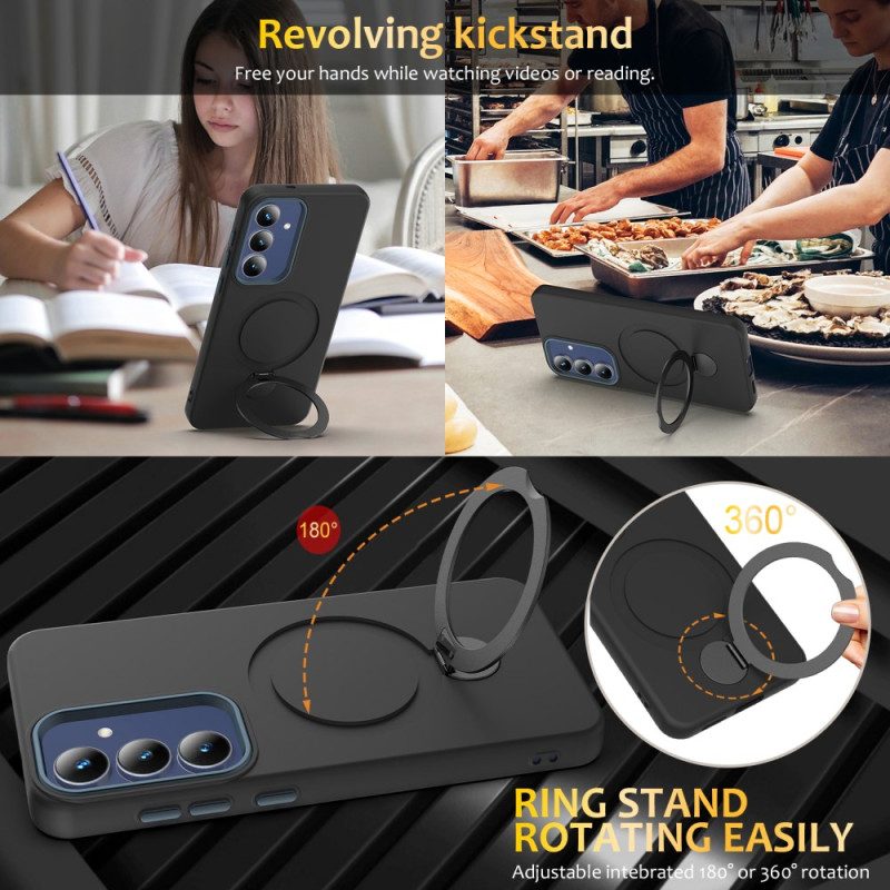 Hülle Samsung Galaxy S26 Magnetverschluss Mit Drehbarem Ringständer
