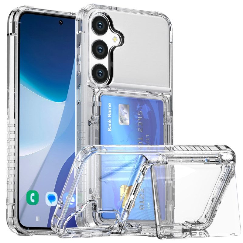 Hülle Samsung Galaxy S26 Transparent Mit Kartenhalter Und Ständer