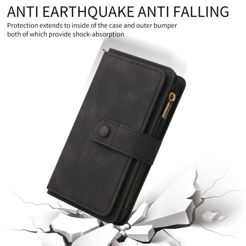 Lederhüllen Für Samsung Galaxy S26 Geldbörse Mit 15 Kartenfächern Und Riemen