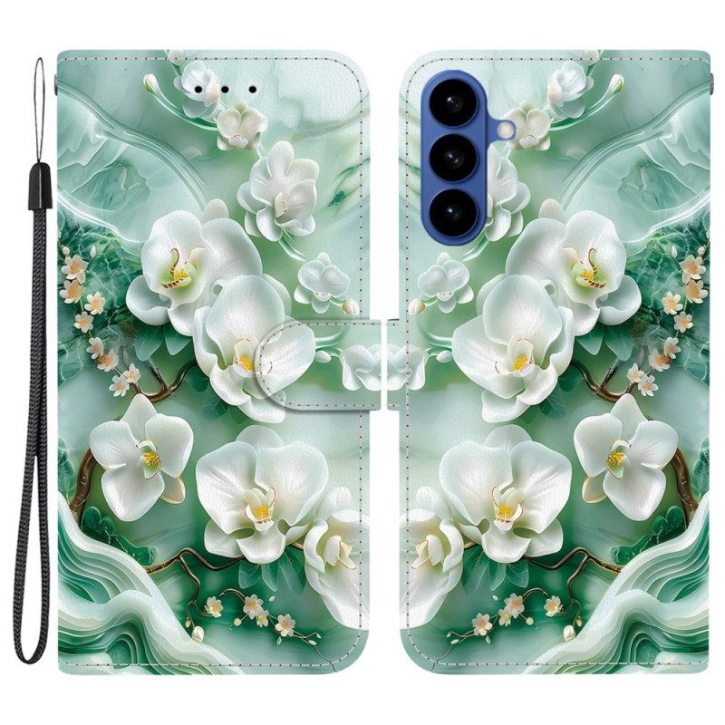 Lederhüllen Für Samsung Galaxy S26 Jade-blumen