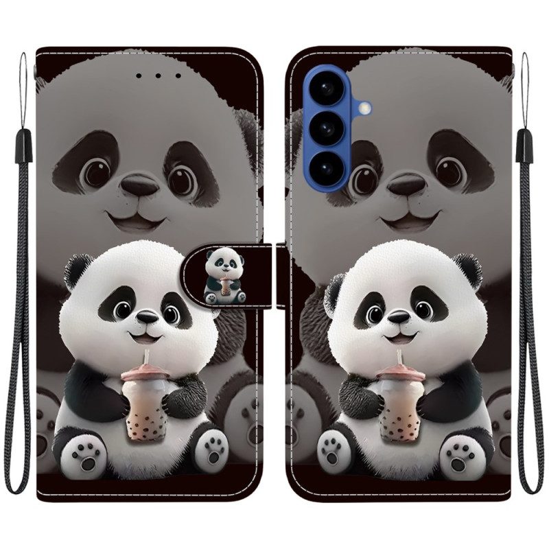 Lederhüllen Für Samsung Galaxy S26 Kleiner Panda
