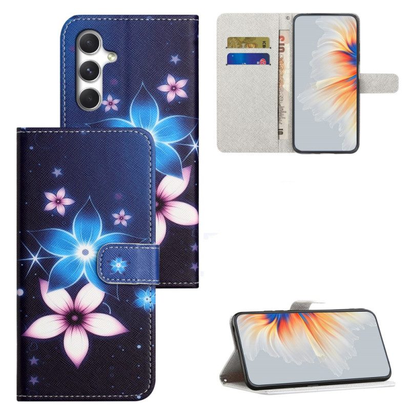 Lederhüllen Für Samsung Galaxy S26 Mondblumen
