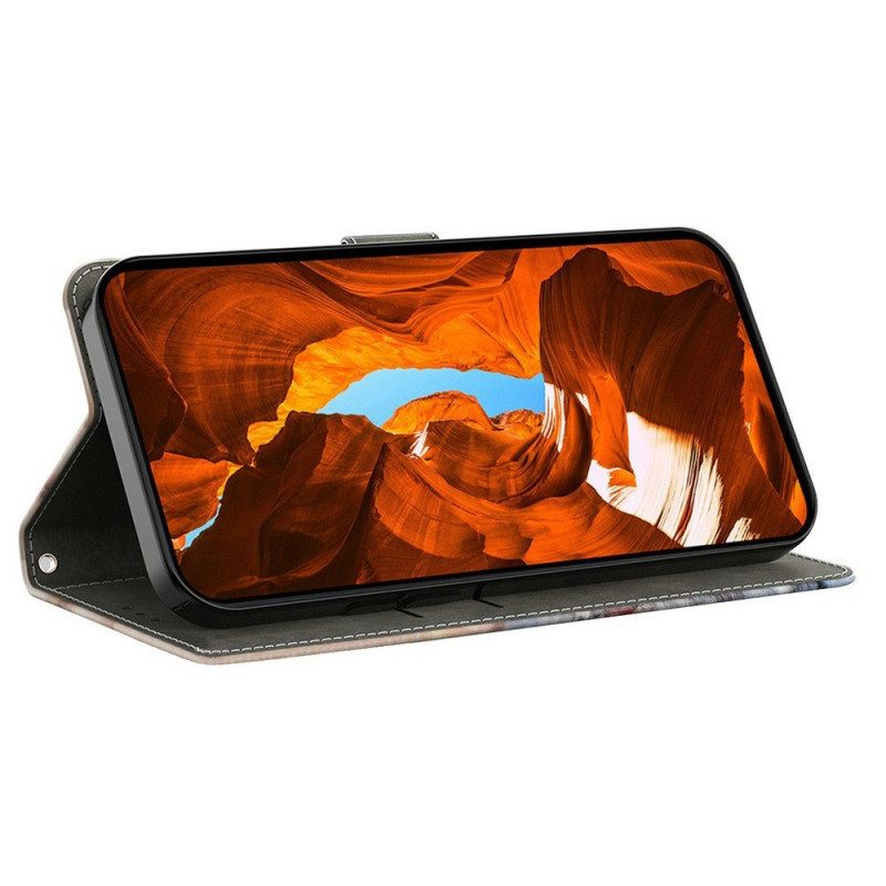 Lederhüllen Für Samsung Galaxy S26 Schwarz-goldene Ränder