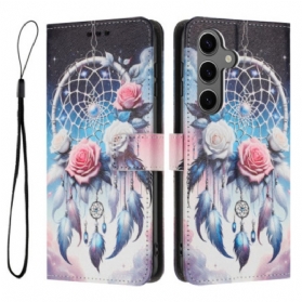 Lederhüllen Für Samsung Galaxy S26 Traumfänger Und Rosen