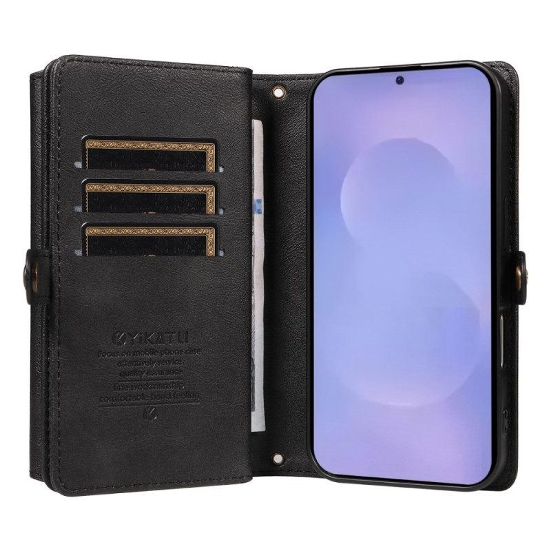 Lederhüllen Für Samsung Galaxy S26 Vintage-design Von Yikatu