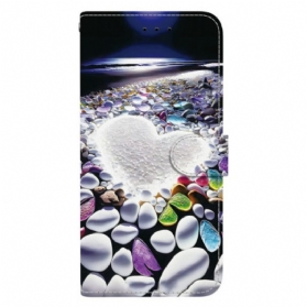 Lederhüllen Für Samsung Galaxy S26 Weißes Herz