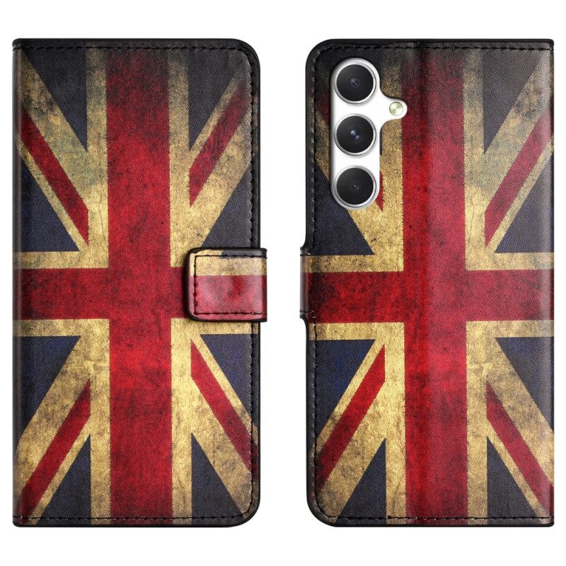 Lederhüllen Samsung Galaxy S26 Britische Vintage-flagge