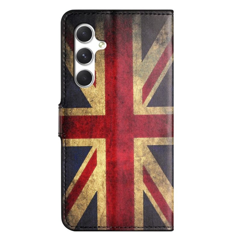 Lederhüllen Samsung Galaxy S26 Britische Vintage-flagge