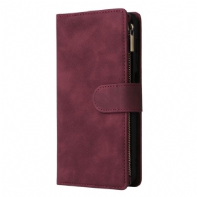 Lederhüllen Samsung Galaxy S26 Geldbörse Mit Reißverschluss In Wildlederoptik