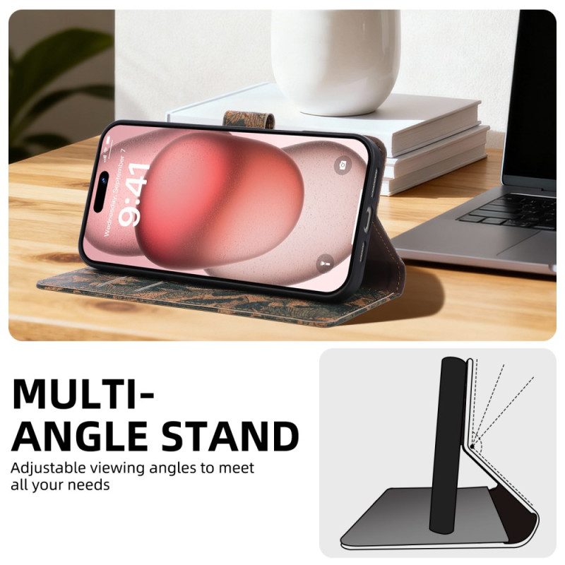 Lederhüllen Samsung Galaxy S26 Handyhülle Ethnisches Design