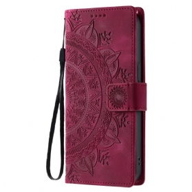 Lederhüllen Samsung Galaxy S26 Handyhülle Mandala-wildlederoptik