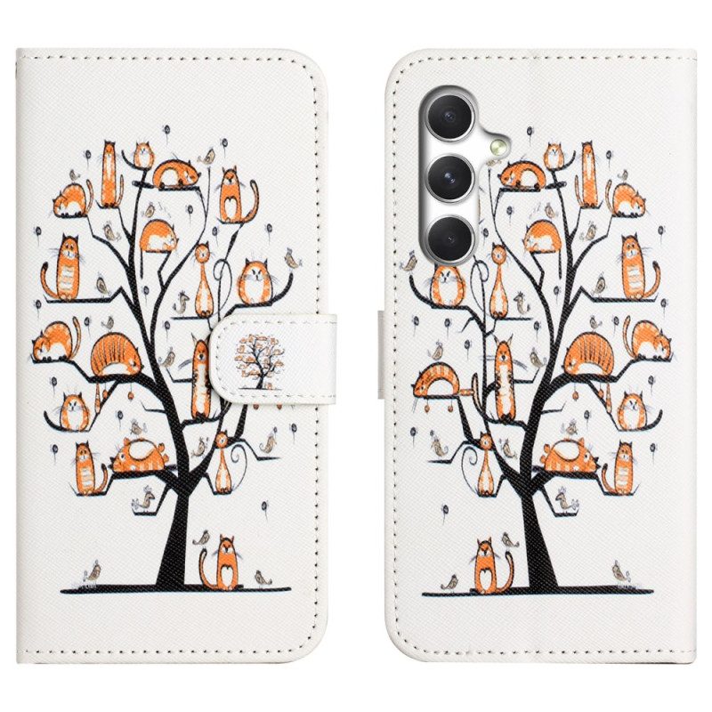 Lederhüllen Samsung Galaxy S26 Katzen Und Baum