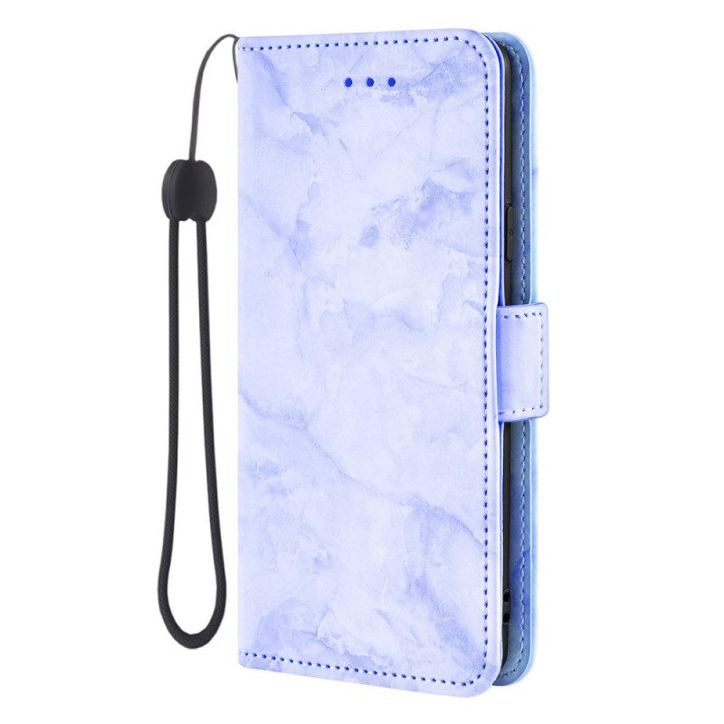 Lederhüllen Samsung Galaxy S26 Marmormuster Und Doppelverschluss