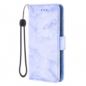 Lederhüllen Samsung Galaxy S26 Marmormuster Und Doppelverschluss