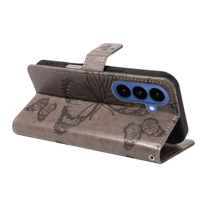 Lederhüllen Samsung Galaxy S26 Riesige Schmetterlinge