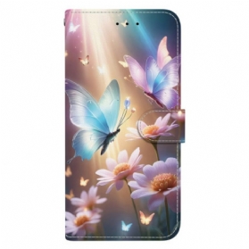 Lederhüllen Samsung Galaxy S26 Schmetterlinge Im Licht
