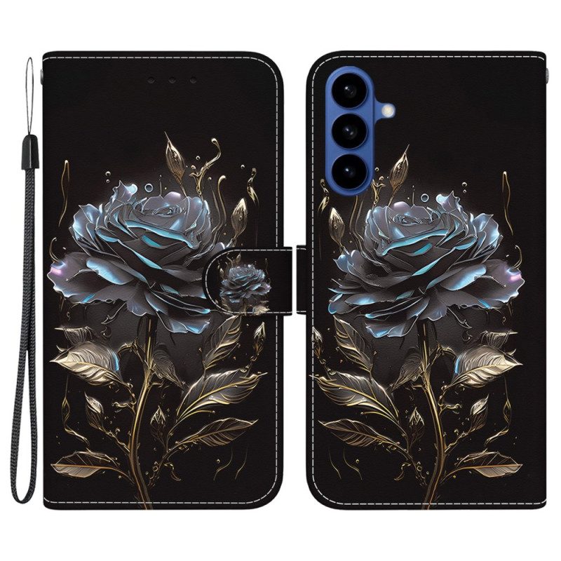 Lederhüllen Samsung Galaxy S26 Schwarze Rose