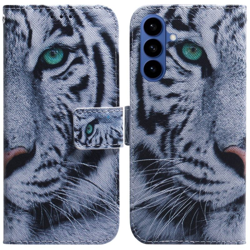 Lederhüllen Samsung Galaxy S26 Weißer Tiger
