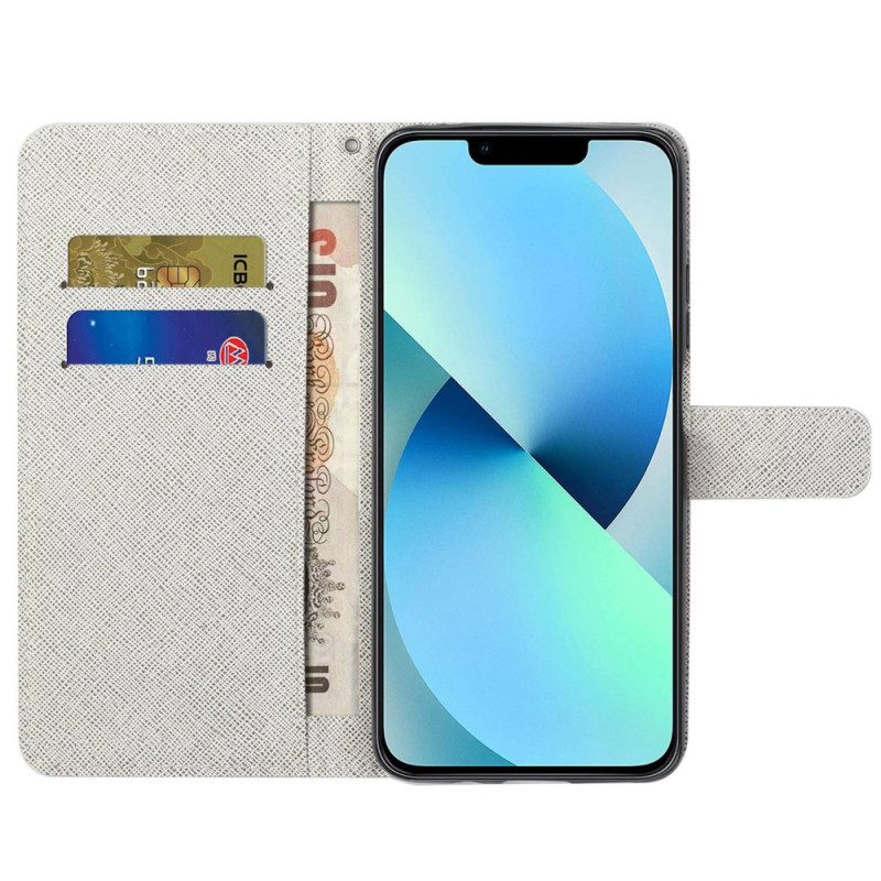 Lederhüllen Für iPhone 14 Plus Mit Kordel Riemenfedern