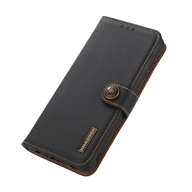 Lederhüllen Für Xiaomi 12 / 12X Khazneh Rfid-echtleder