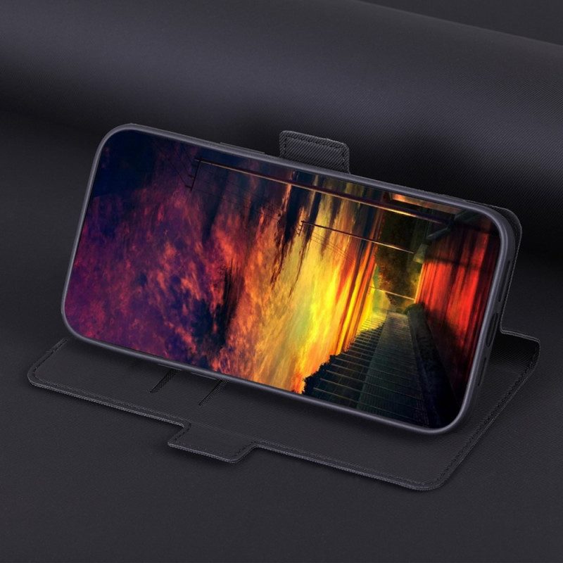 Lederhüllen Für Xiaomi 12 / 12X Zweifarbiger Doppelverschluss