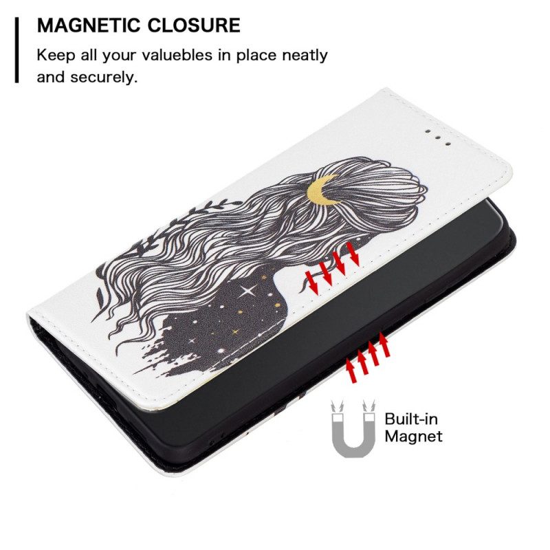 Schutzhülle Für Xiaomi 12 / 12X Flip Case Schöne Haare