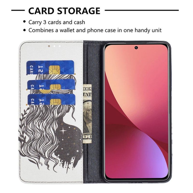 Schutzhülle Für Xiaomi 12 / 12X Flip Case Schöne Haare