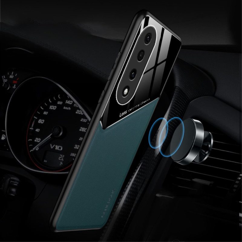 Hülle Für Honor 90 Pro Magnetischer Ledereffekt