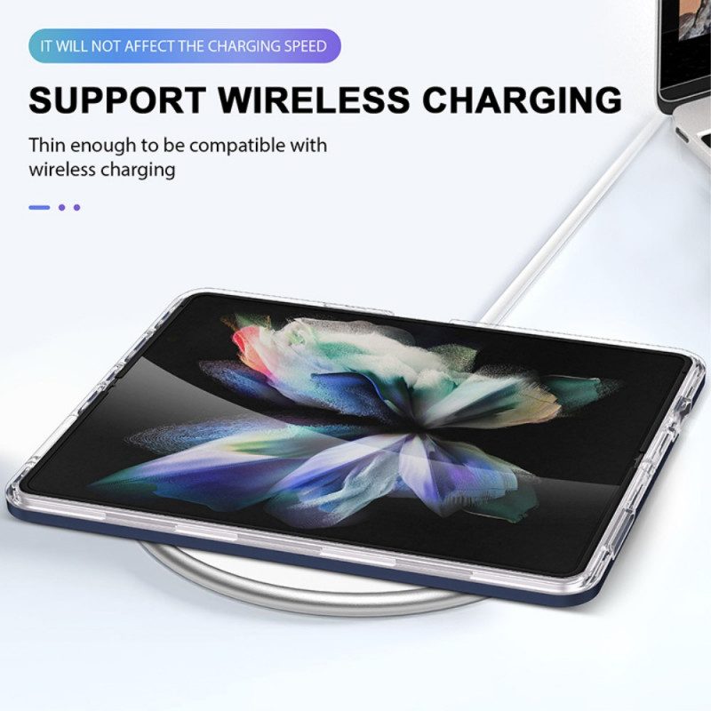Handyhülle Für Samsung Galaxy Z Fold 3 5G Transparente Hybrid-farbkanten