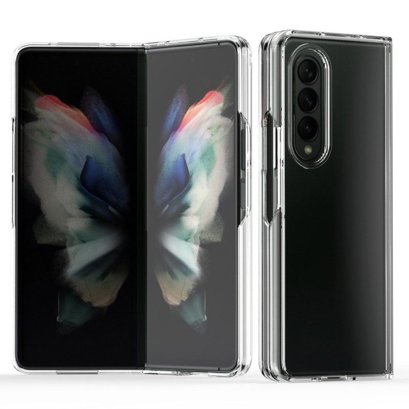 Hülle Für Samsung Galaxy Z Fold 3 5G Transparente Farbige Kanten