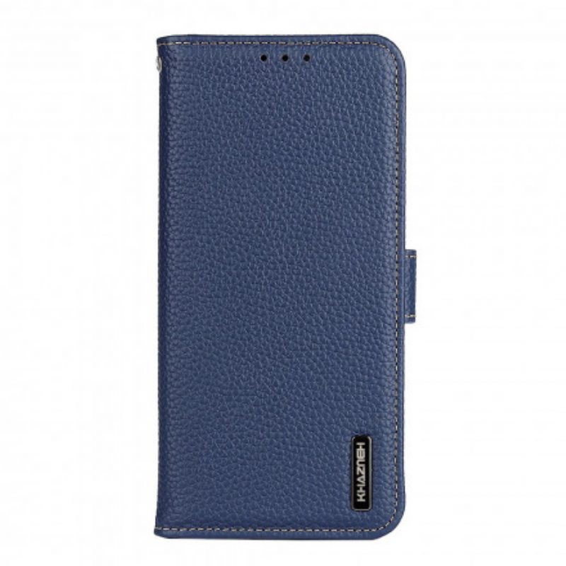 Flip Case Für Xiaomi Mi 11i 5G Khazneh Litschi-leder