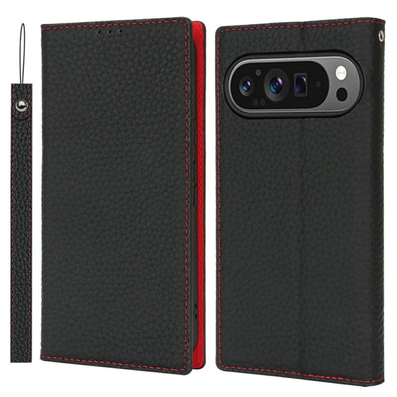 Flip Case Google Pixel 10 / 10 Pro Lederriemen Mit Struktur