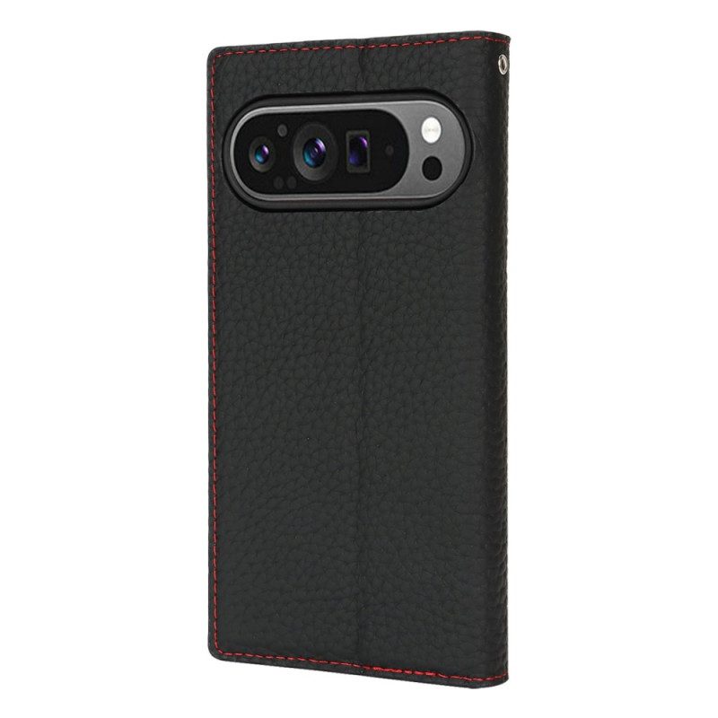 Flip Case Google Pixel 10 / 10 Pro Lederriemen Mit Struktur
