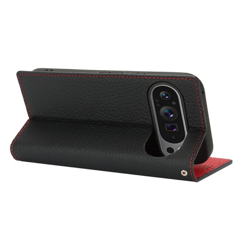 Flip Case Google Pixel 10 / 10 Pro Lederriemen Mit Struktur