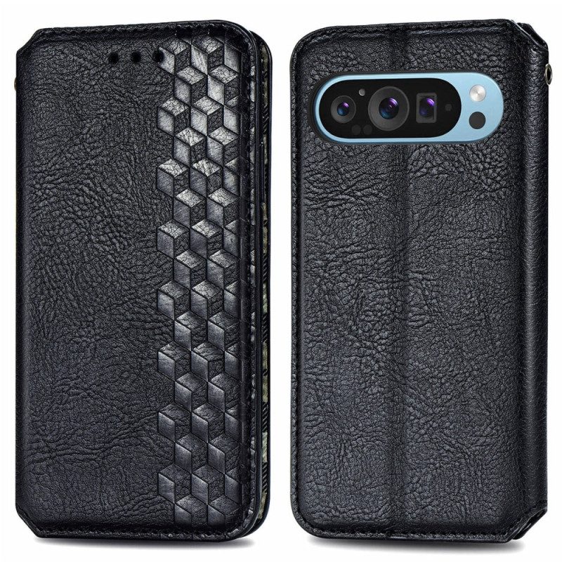 Flip Case Google Pixel 10 / 10 Pro Wildlederoptik-bordüre