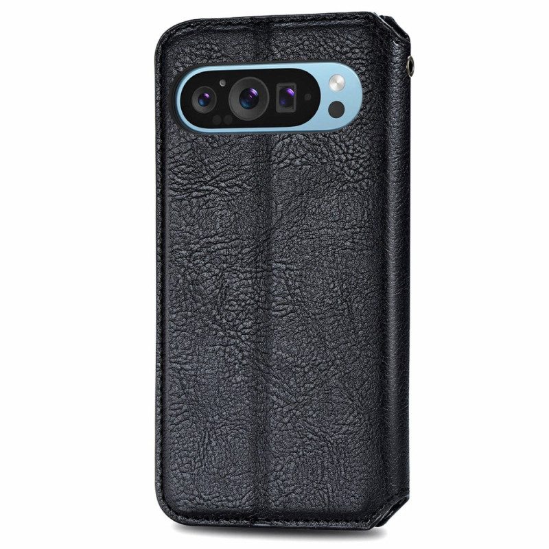 Flip Case Google Pixel 10 / 10 Pro Wildlederoptik-bordüre