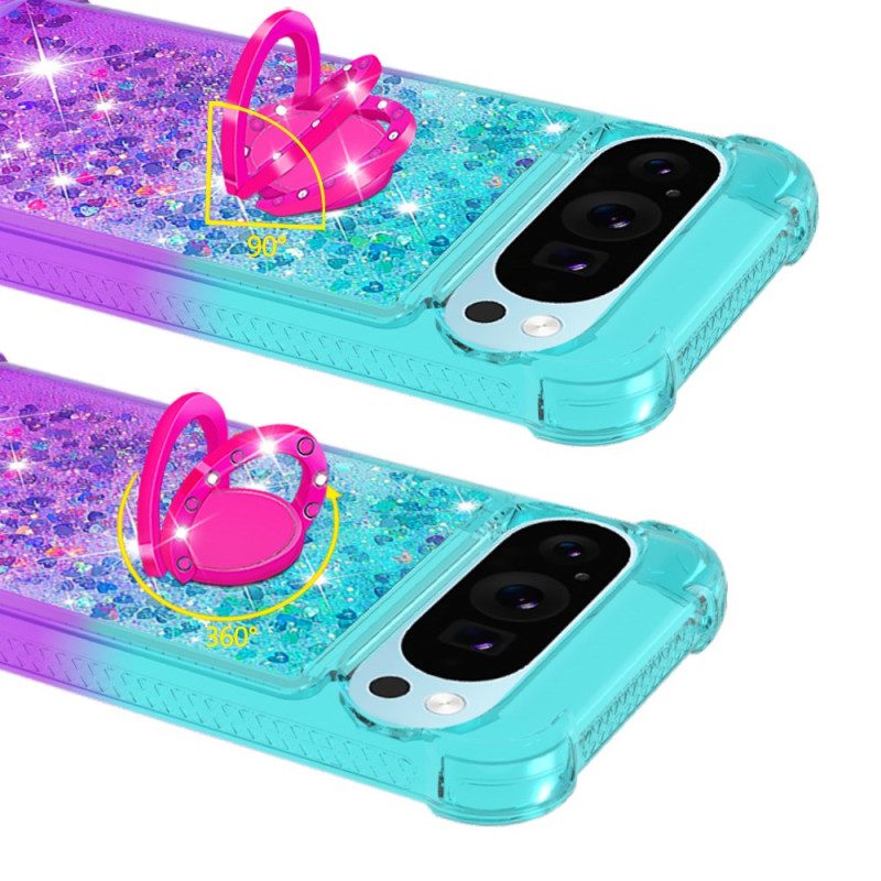 Google Pixel 10 / 10 Pro Glitzer-farbverlauf Mit Ringhalter