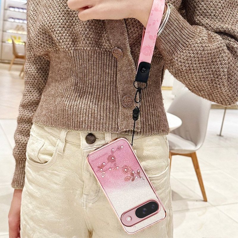 Hülle Für Google Pixel 10 / 10 Pro Kadem Strasssteine Und Trageband