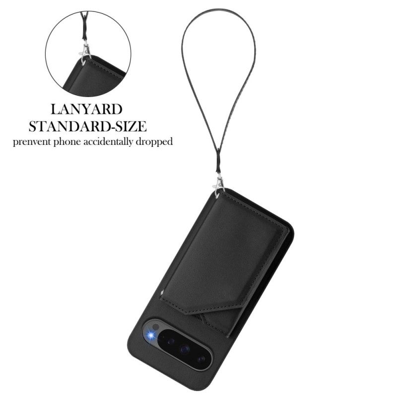 Hülle Google Pixel 10 / 10 Pro Lederoptik Mit Kartenetui Und Gurt