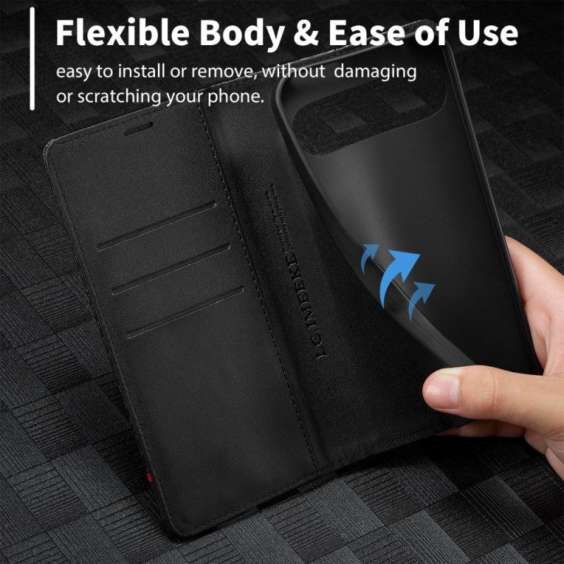 Lederhüllen Google Pixel 10 / 10 Pro Handyhülle Lc.imeeke Carbonfaser