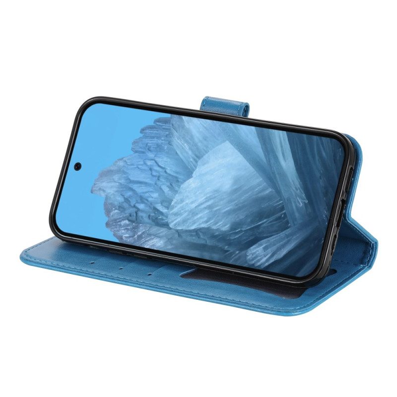 Lederhüllen Google Pixel 10 / 10 Pro Handyhülle Mandala-imitation Mit Riemen